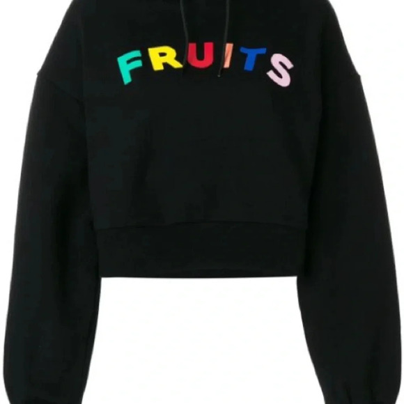 ETRE CECILE
Être Cécile Fruits Hooded Sweatshirt - Black - Picture 4 of 6
